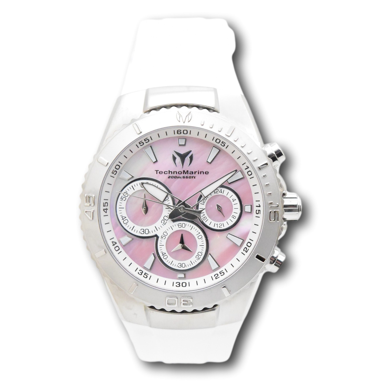 TechnoMarine Sea Manta Women’s 40mm Mother of Pearl Chronograph Watch TM-220076