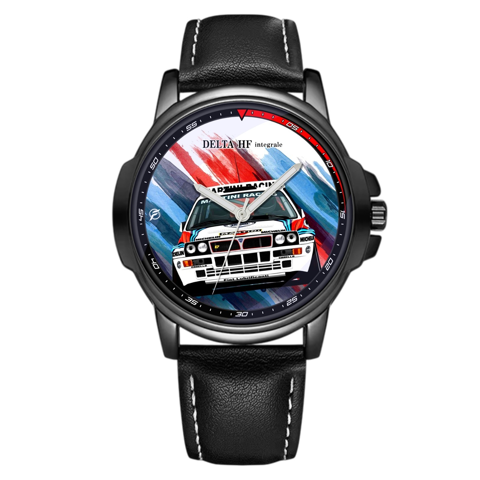 Delta HF Integrale Sport Deltone Lancia Fan Art Quartz Wrist Watch