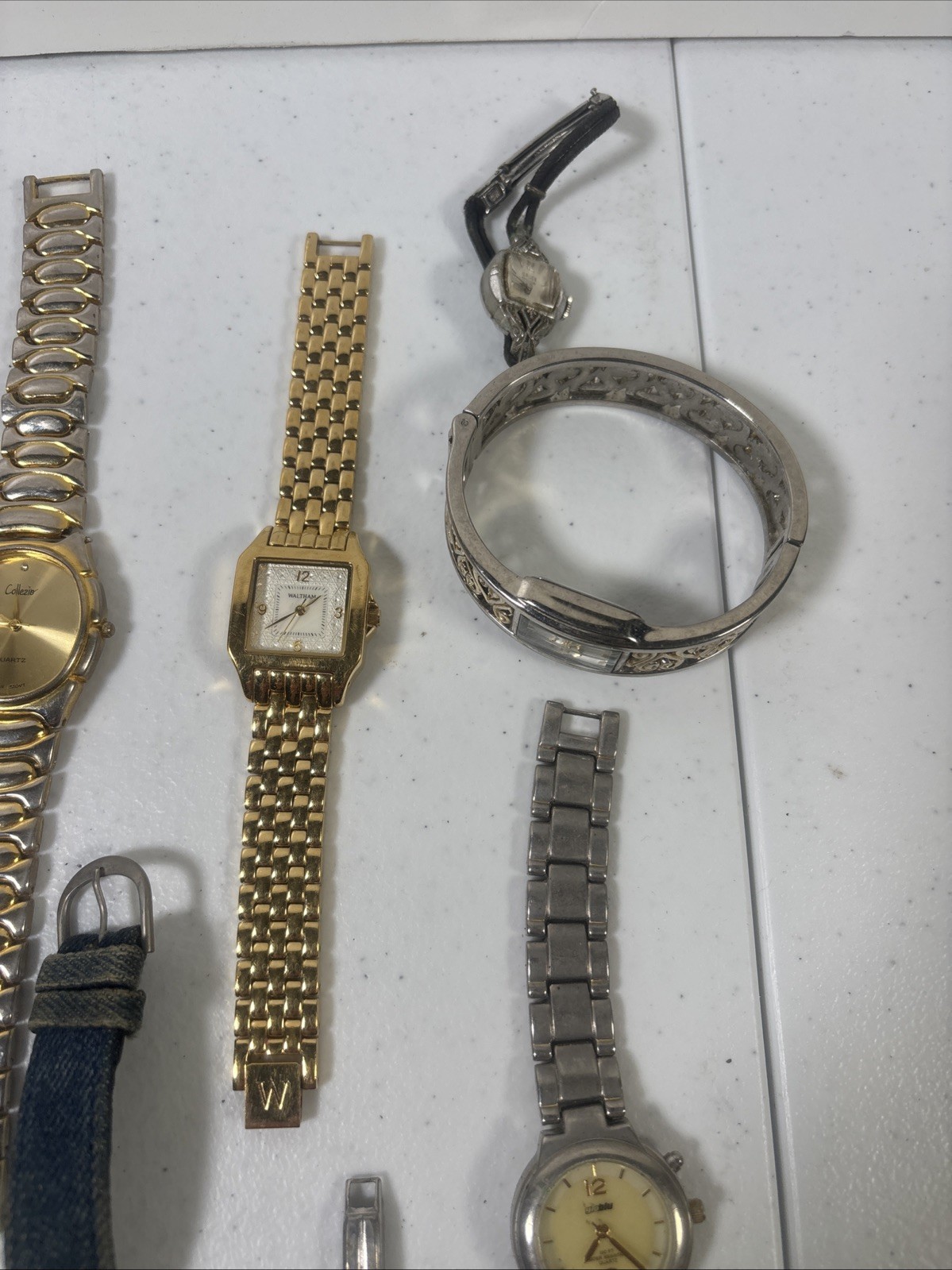 Lot 20Women’s Quartz Watches Stainless Steel Untested for Parts/Repair