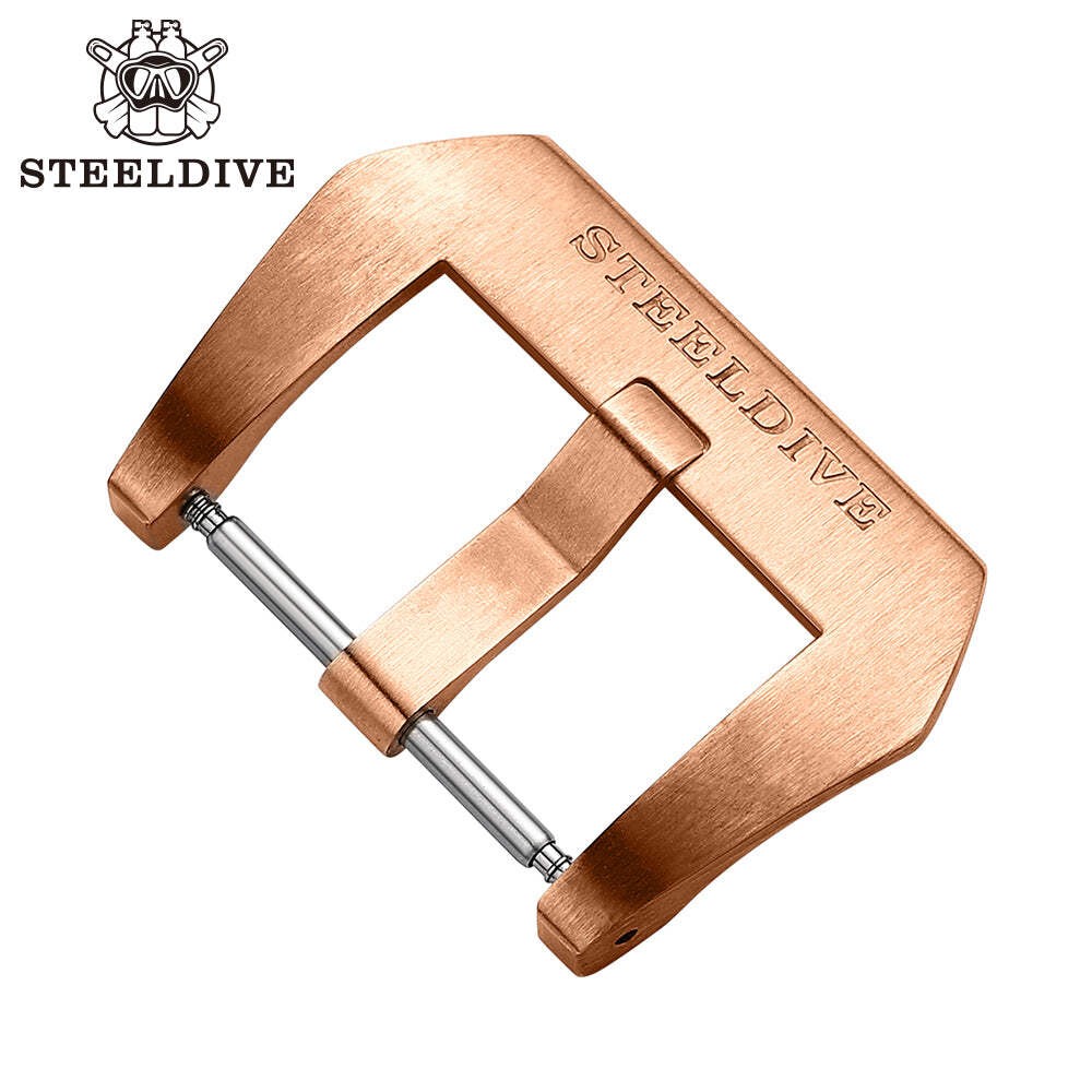STEELDIVE SD2201S — 20mm 22mm 24mm Solid Bronze Buckle Only