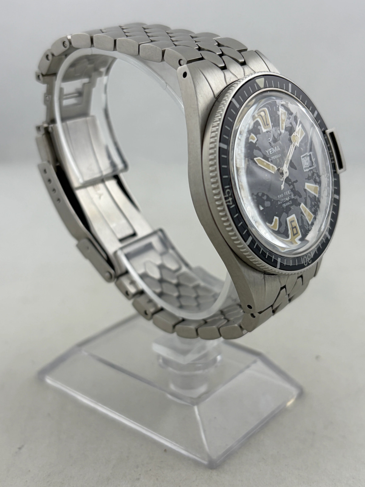 New Men’s Wristwatch Yema Superman Skin Diver Automatic Sellita SW200-1 with Box