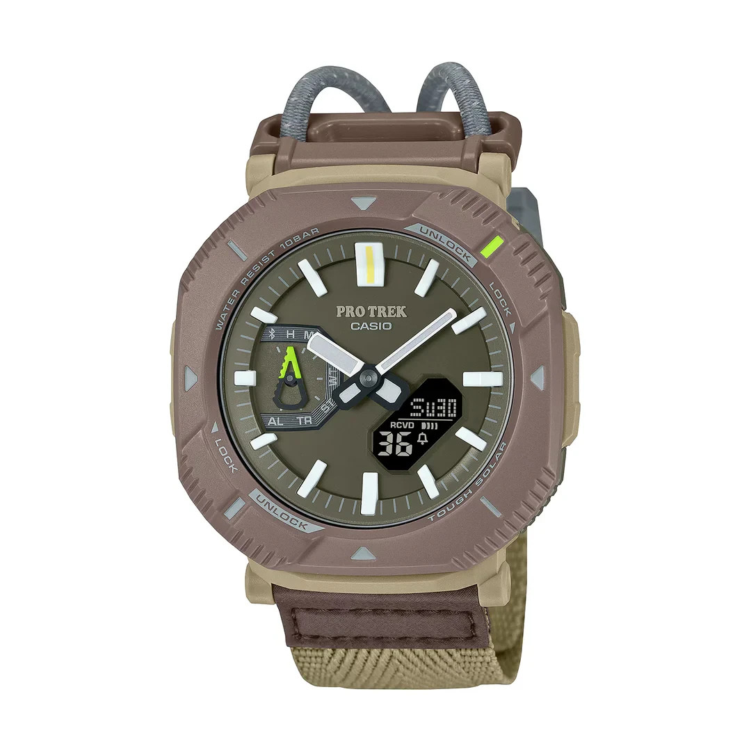 Casio Pro Trek PRJ-B001B-5DR Tough Solar Bluetooth Men’s Outdoor Watch Brown