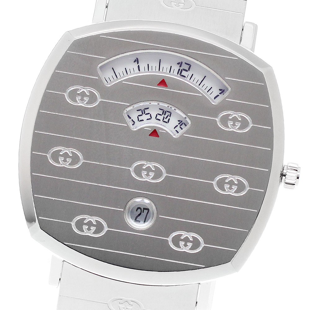 GUCCI Grip watch 157.3/YA157410 Date white Dial Quartz Men’s Watch_951368
