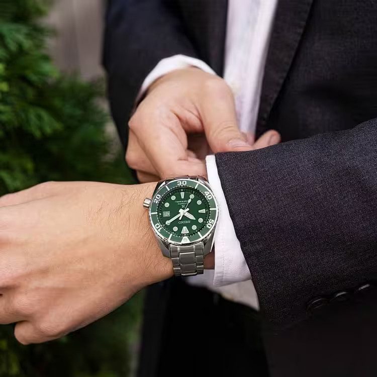 Seiko Prospex Sumo 45 MM Stainless Steel Automatic Green Divers Watch SPB103J1