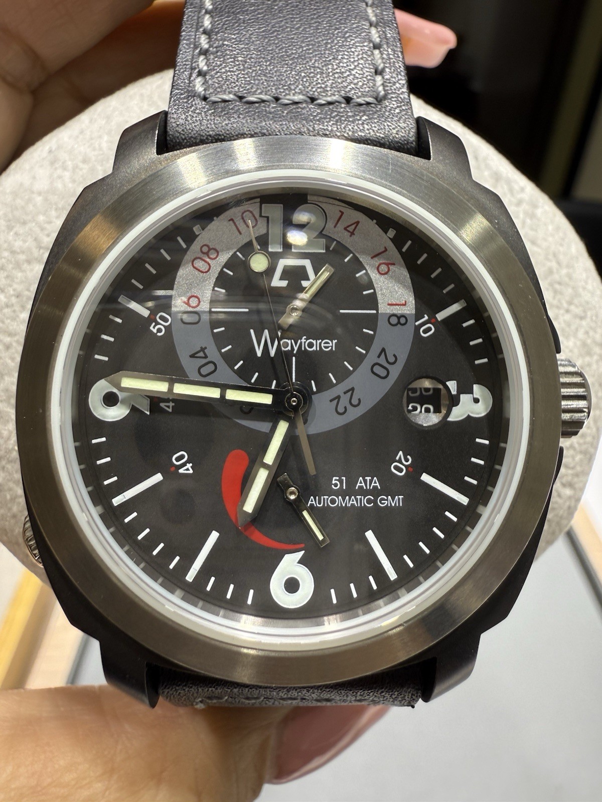 🔥 Anonimo Firenze Wayfarer II GMT Watch ref. 2019BK ,Italy, BLK PVD, 33/299