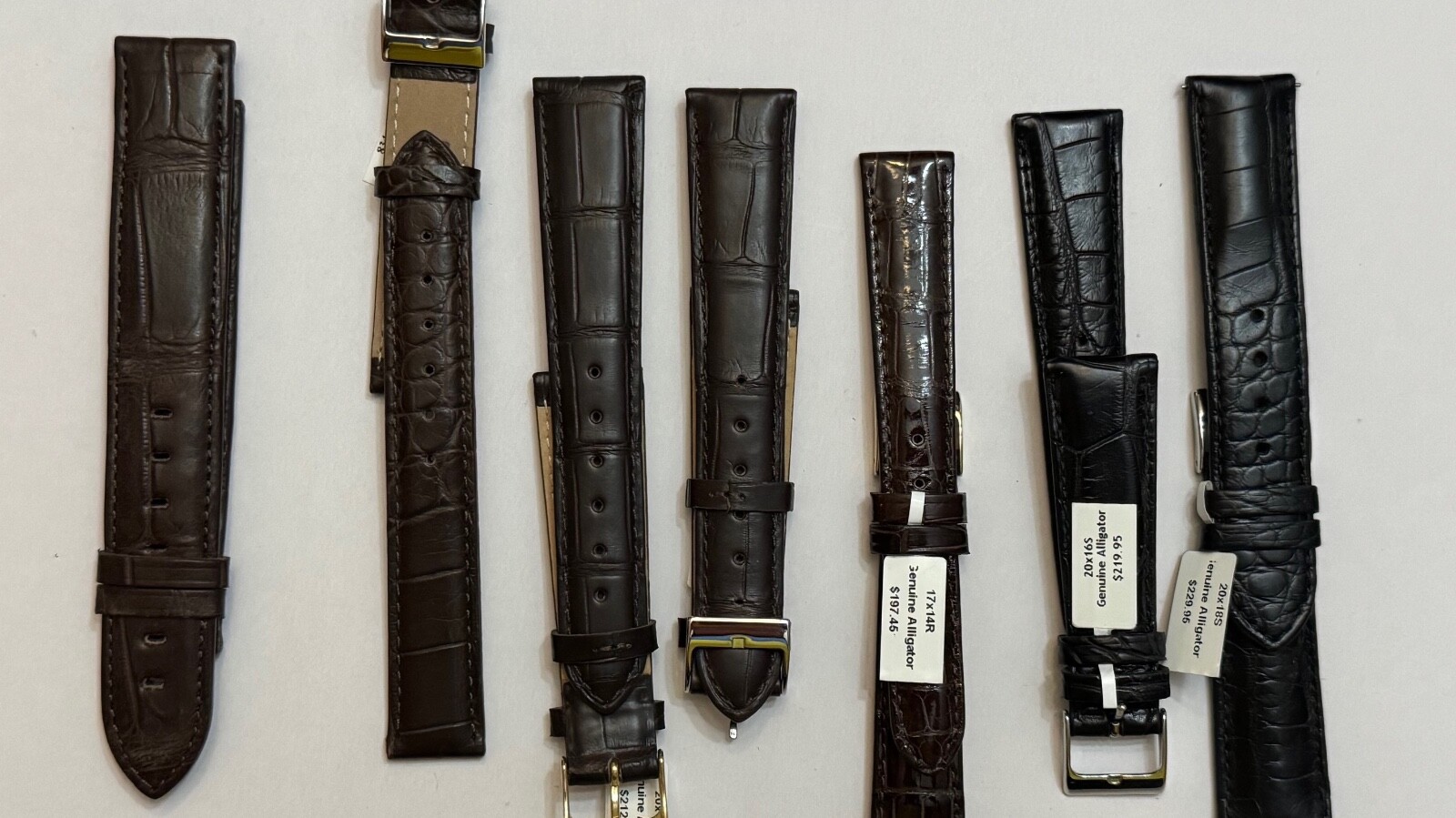 LOUISIANA FARM Padded Alligator Watch Strap Genuine Alligator Leather Fits Rolex