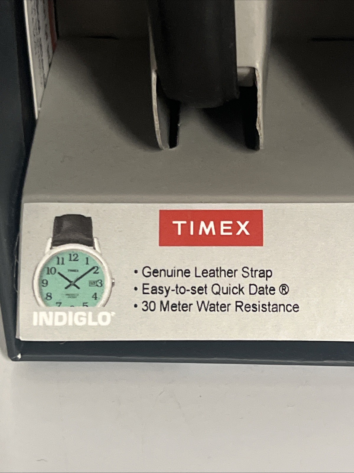 Timex Indiglo Woman’s Watch Easy Reader Gold Tone Black Leather T 2H341 WX