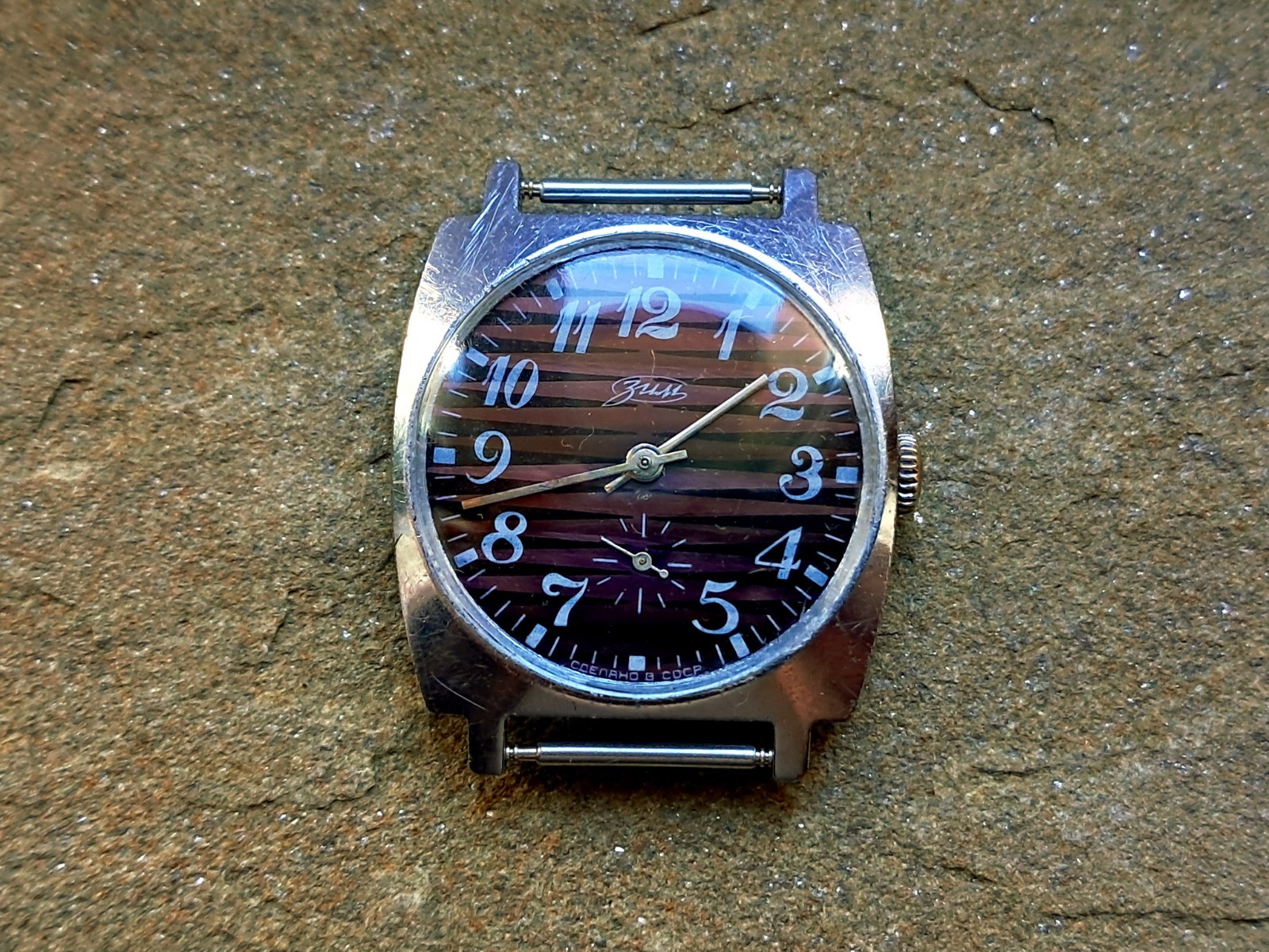 Vintage Mens Watch Pobeda ZIM 80’s Made in Soviet Russia Wristwatch Soviet Union