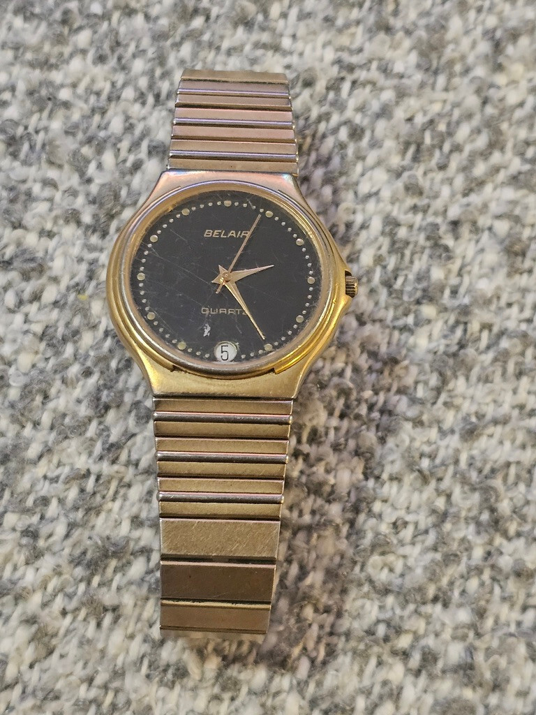 Belair 555.112R Gold Tone Quartz Analog Watch