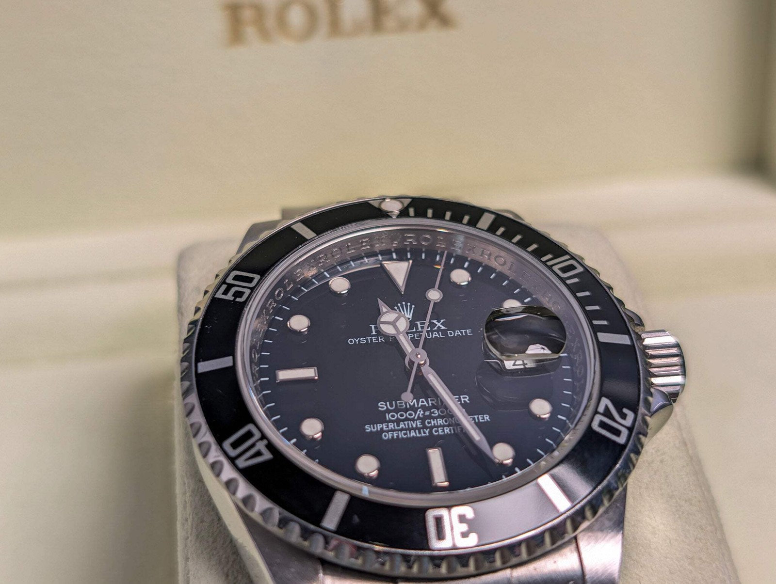 Rolex Submariner Full Set 16610 Stainless Steel Black Dial