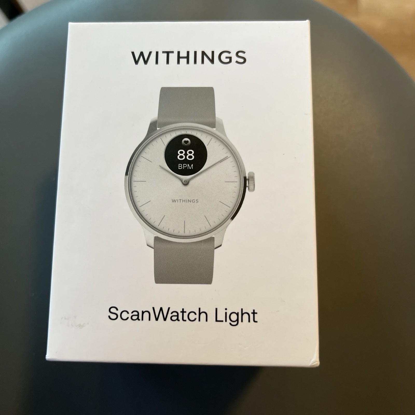 Withings HWA11-model 3-All-Int ScanWatch Light White 37 mm 5ATM