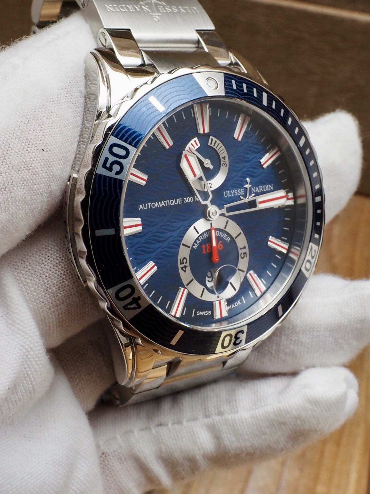 Ulysse Nardin Marine Diver 44 Bracelet (Rare) 90% LNIB 263-10 Discontinued Model
