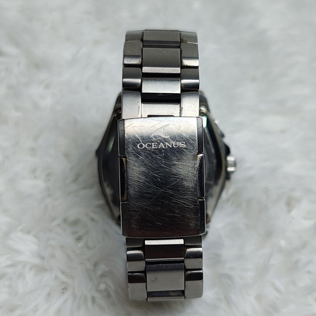 Casio Oceanus OCW-S100-1AJF Solar Radio Titanium Sapphire Glass Black Blue Watch