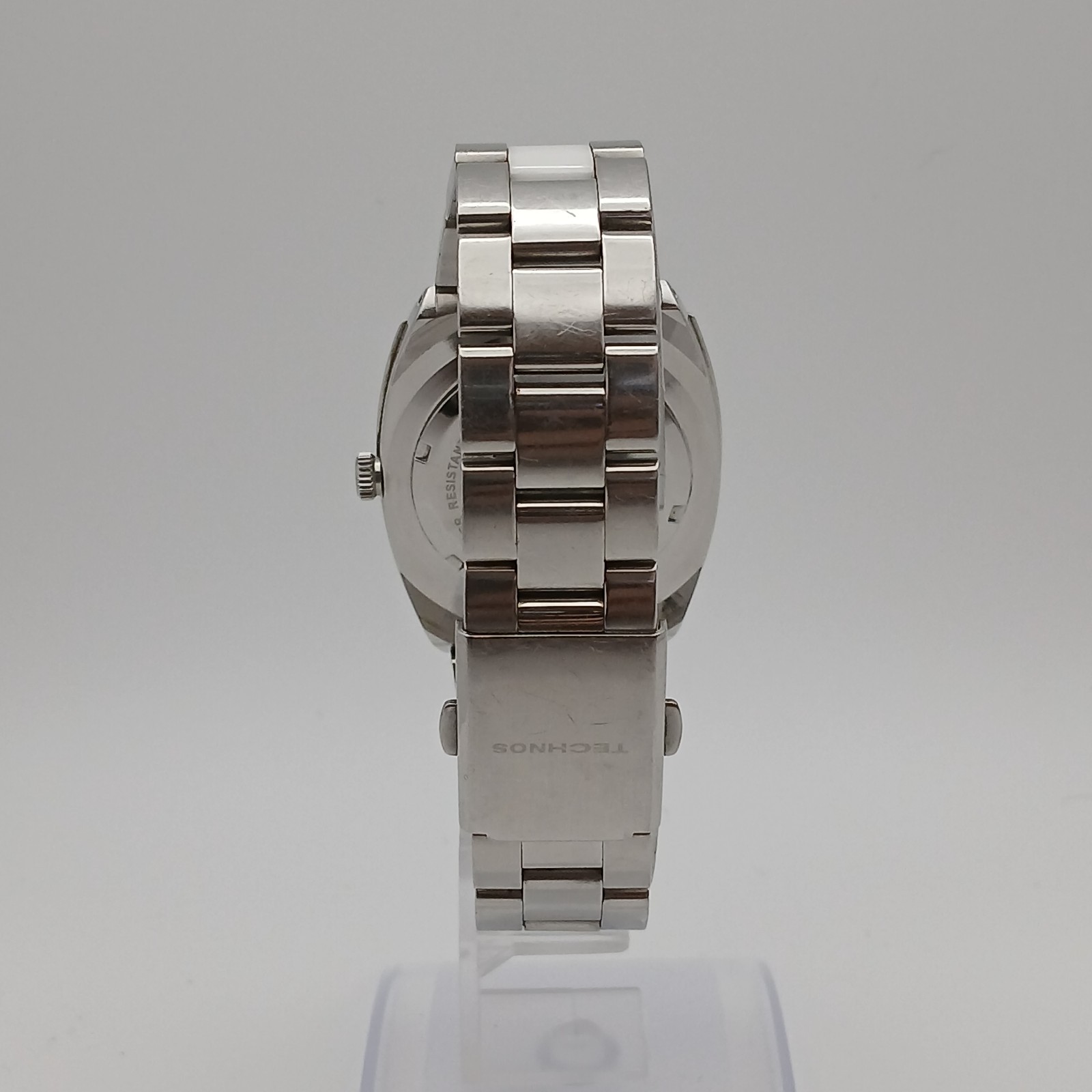 TECHNOS T2592 Ceramic & Stainless Steel Quartz White Dial Men’s Watch 10ATM