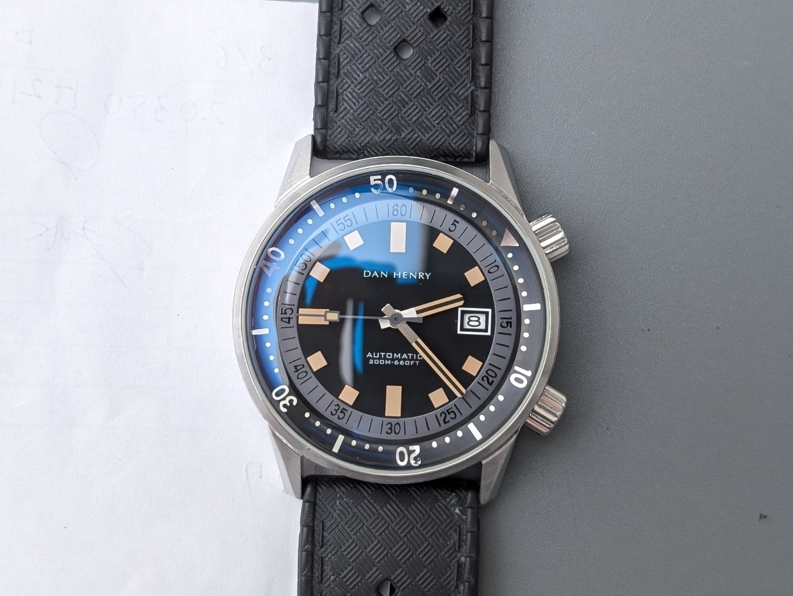 Dan Henry 1970 Limited Edition Automatic 0861/1970 Watch Boxed 44mm