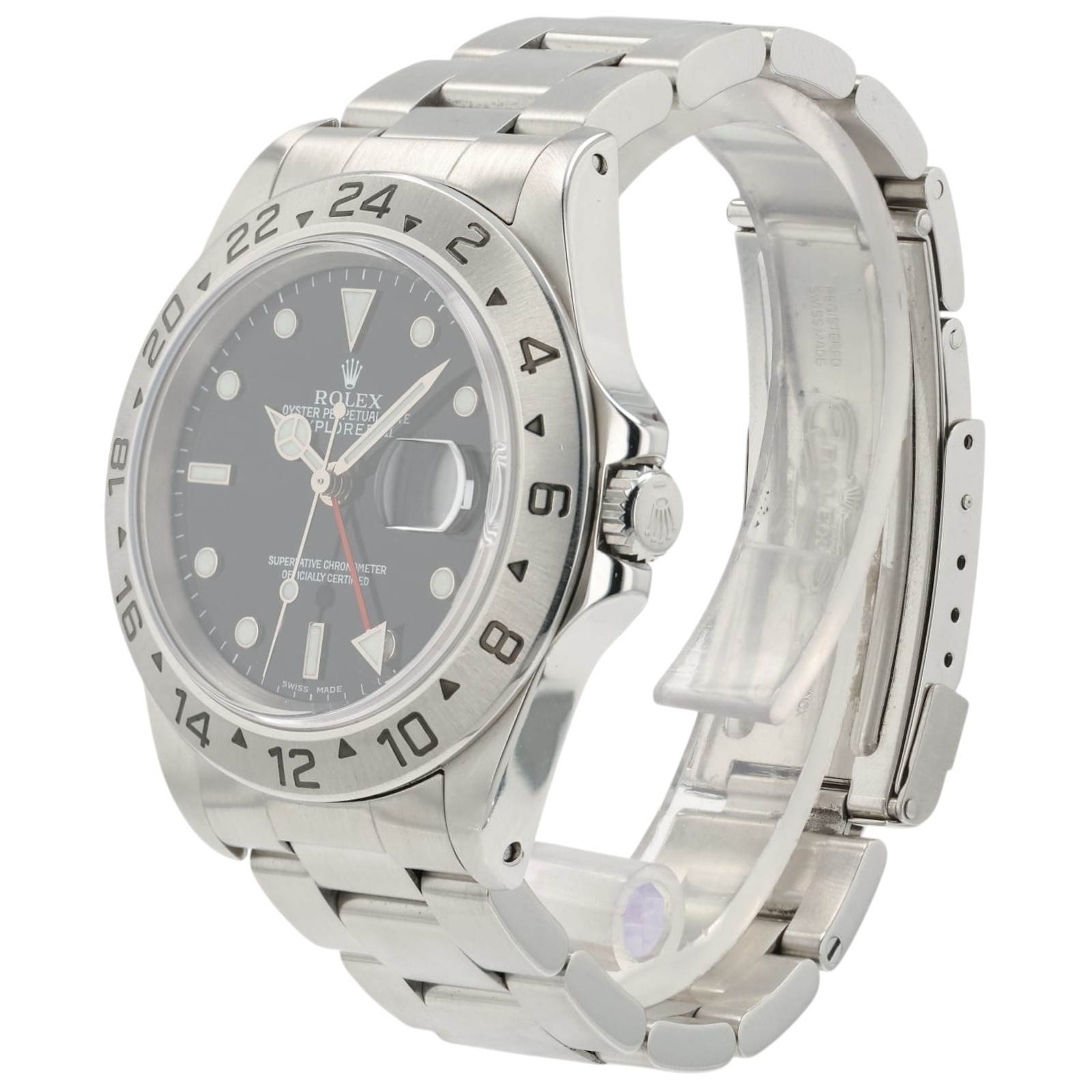 Rolex Explorer II Black Dial Stainless Steel 40mm Automatic Mens Watch 16570