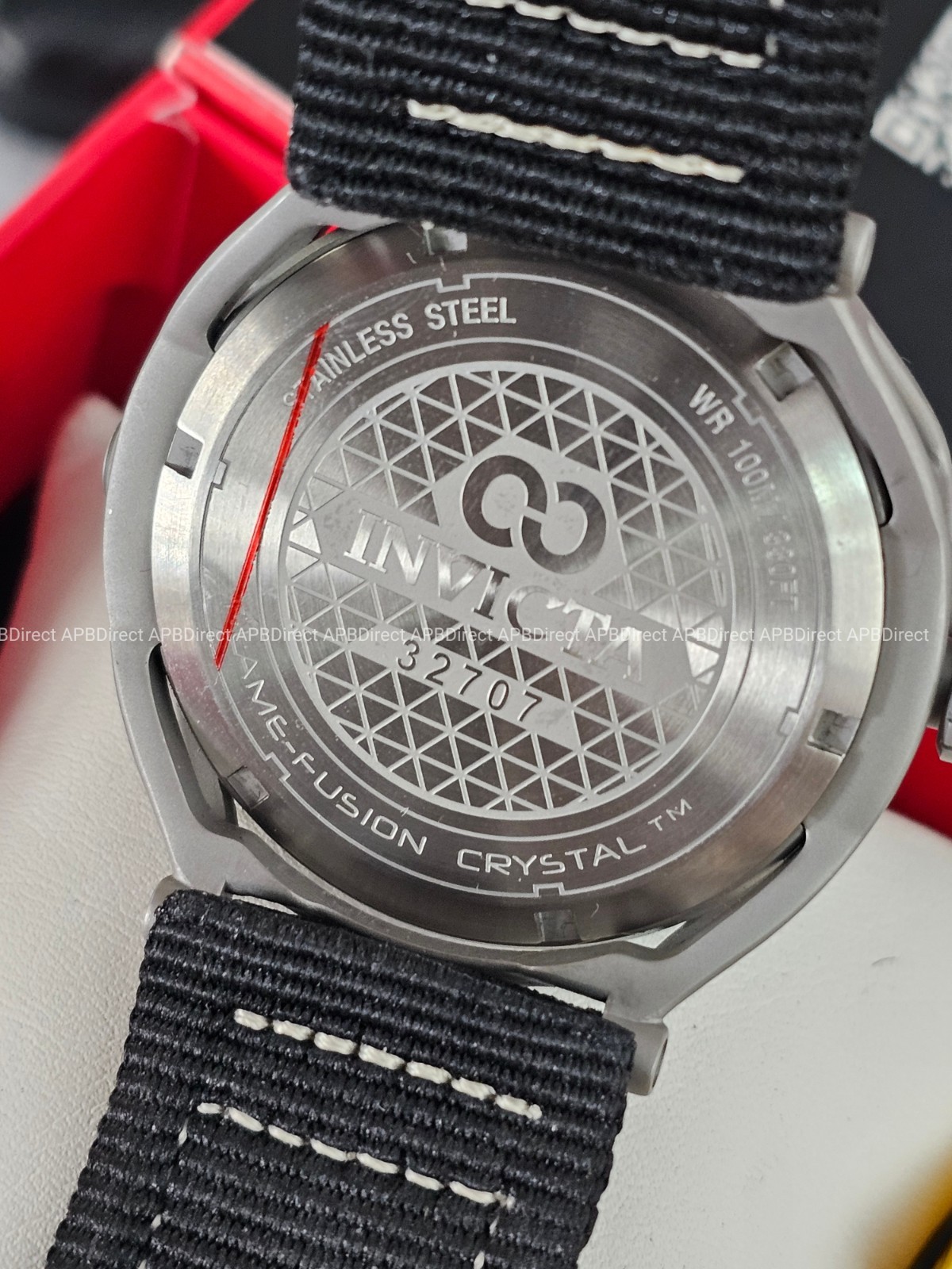 Invicta – CORDUBA – Black Nylon Strap – Brushed Gray Case / Blue mens watch