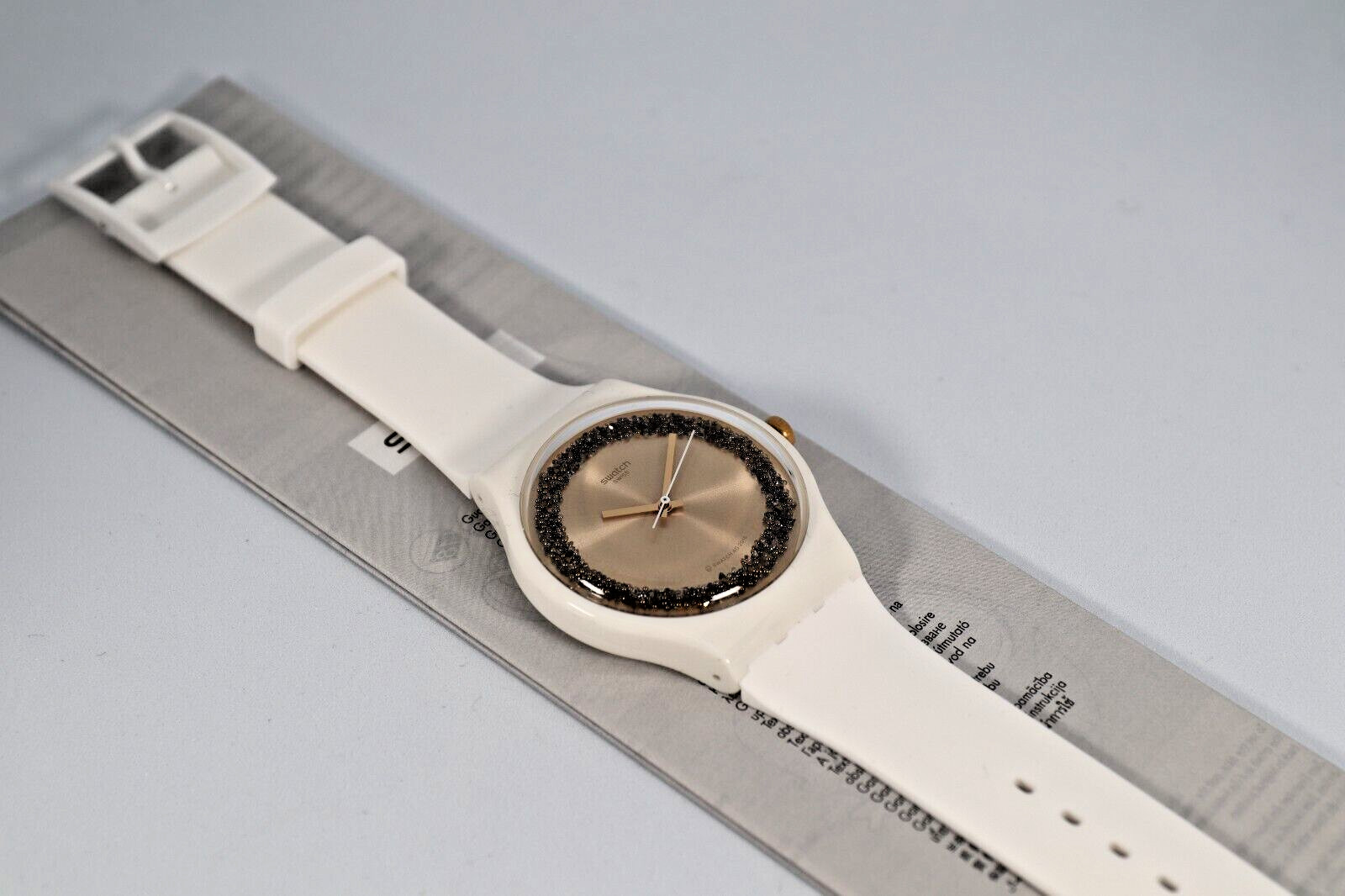 Limited Swiss Swatch Watch Sparklelightening New Gent SUOW168 41MM