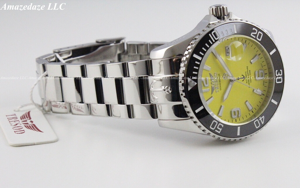 Tresod Mens 300M Ocean Master Sapphire Crystal Ceramic Bezel 24J Automatic Watch