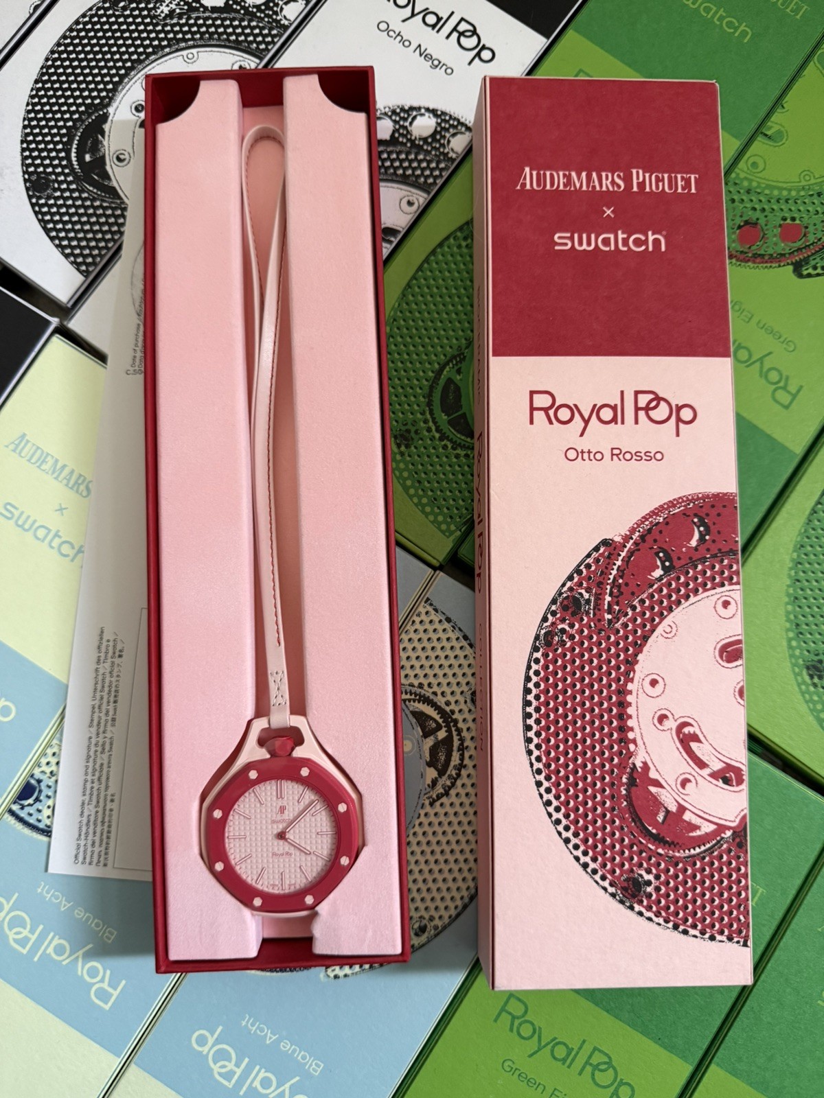 Swatch x AP – Otto Rosso Red | Royal Pop Brand New FULL SET SOLD OUT WORLDWIDE