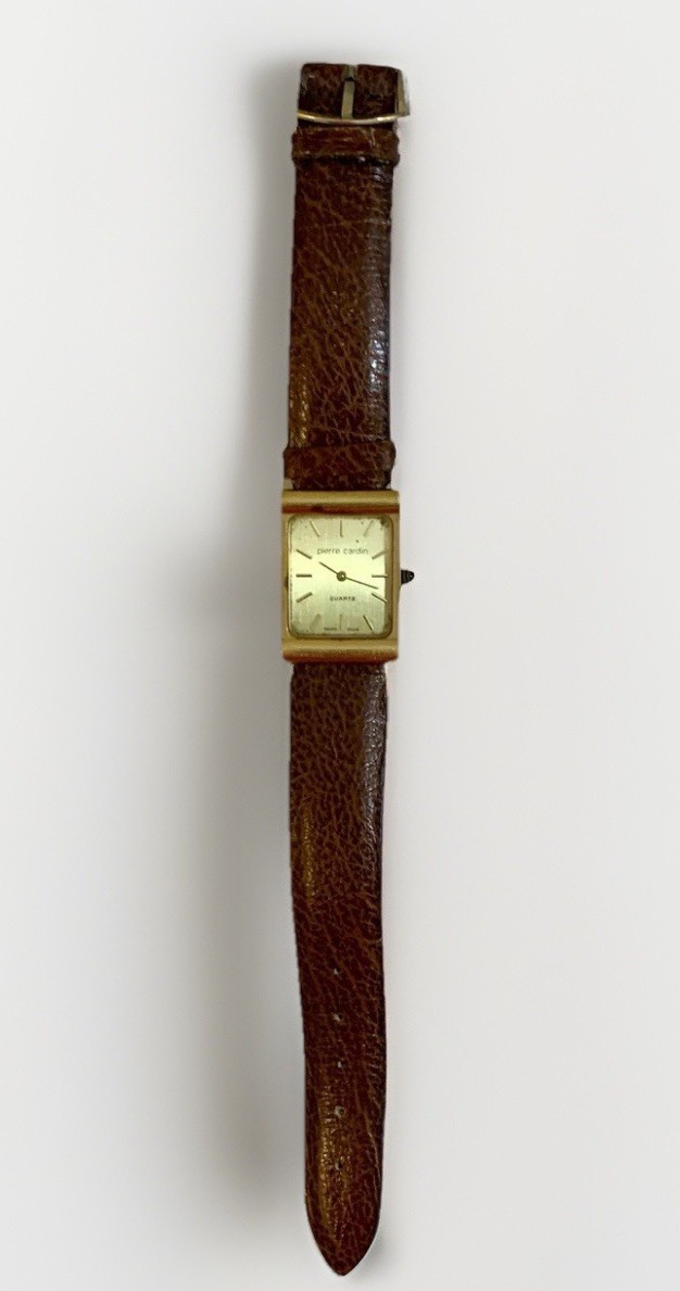 VTG Pierre CardinWomen’s Quartz Hadley Watch18KElectroplate Swiss Needs Battery