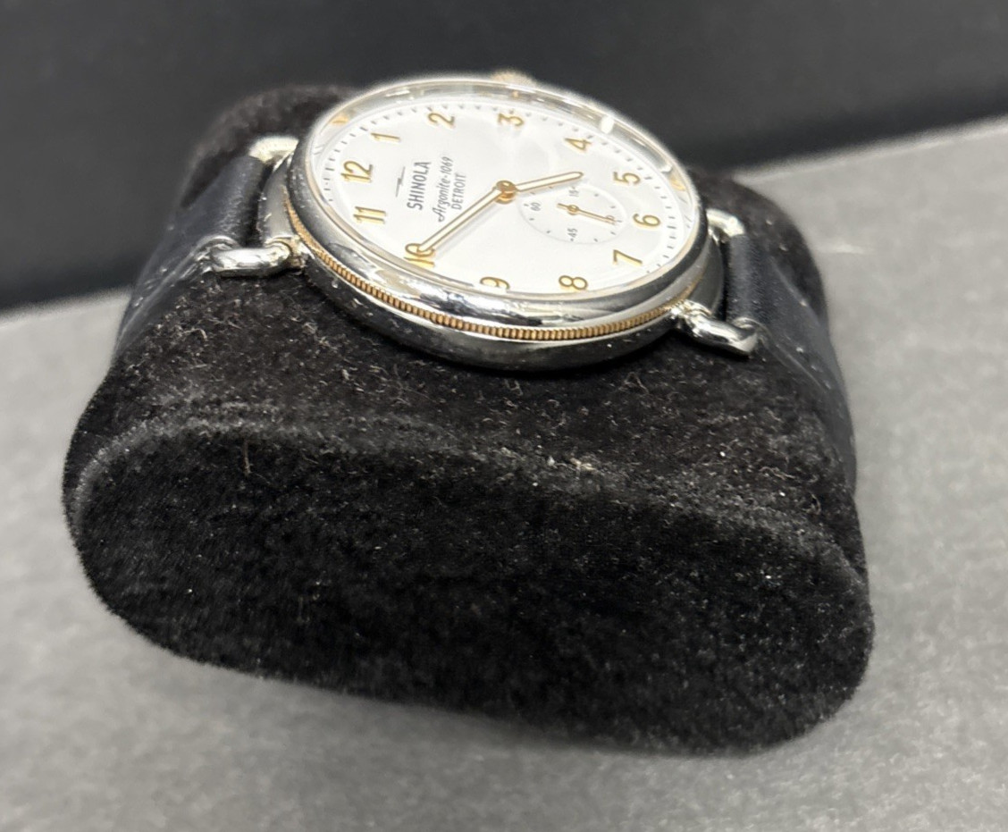 Shinola 38mm Canfield Unisex Watch Argonite-1069 Stainless Steel S0120000645