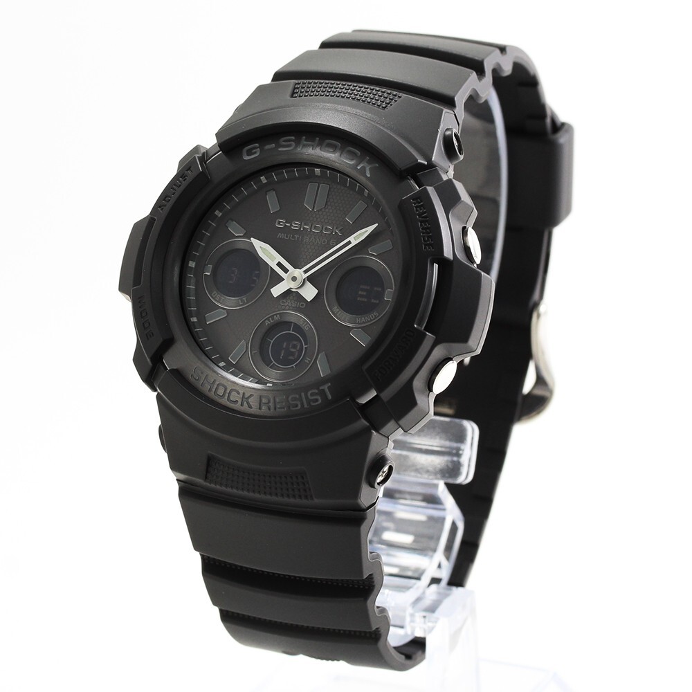 CASIO G-SHOCK AWG-M100B-1A Analog & Digital Quartz Solar Powered Black