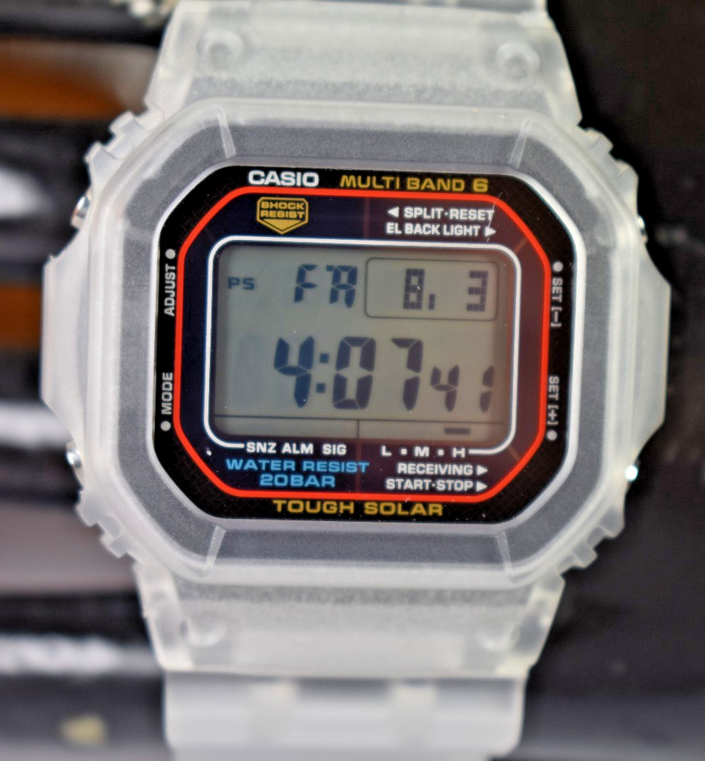 MODIFIED Casio GWM5610U-1 (3495) Translucent Men’s Digital Tough Solar Watch
