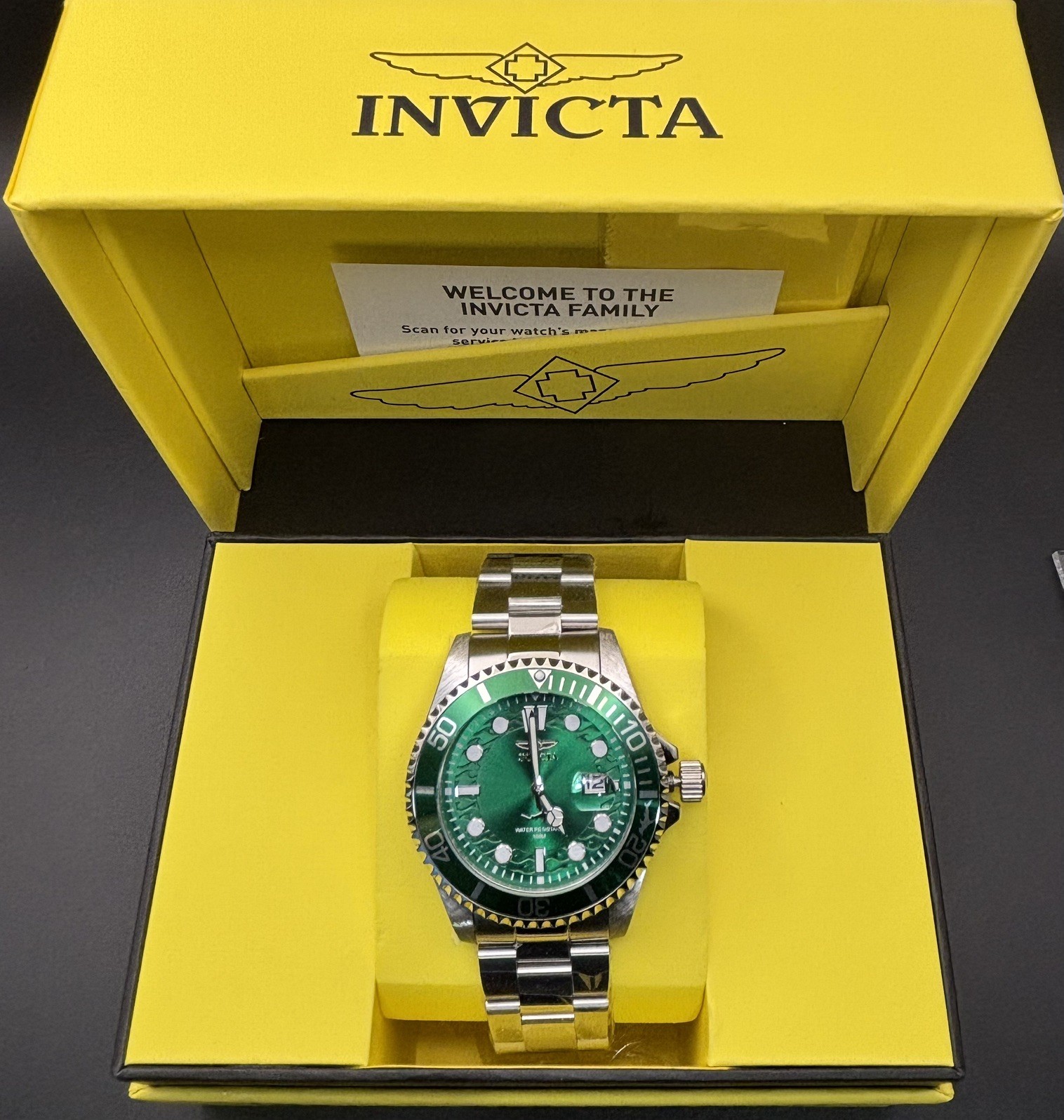Invicta Pro Diver Currentwave Men’s Watch 43mm, Steel 30020 SCREW CROWN NEW