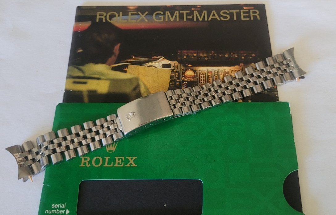 vintage 1970’s Rolex 20mm,jubilee bracelet for GMT 1675,1680,datejust,unpolished