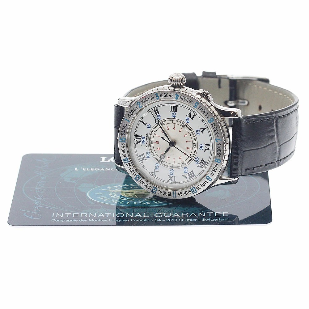 Longines Lindbergh Hour Angle 628.5240 Automatic Pilot Men’s Watch White