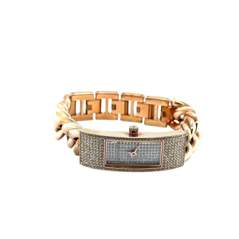 Michael Kors MK3307 Hayden Glitz Rose-Tone