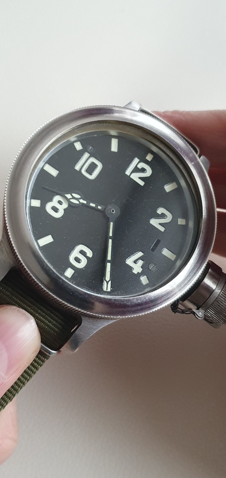 SAFE Vintage Soviet Navy Diver Watch Zlatoust 191-ChS 60mm USSR No Radiation