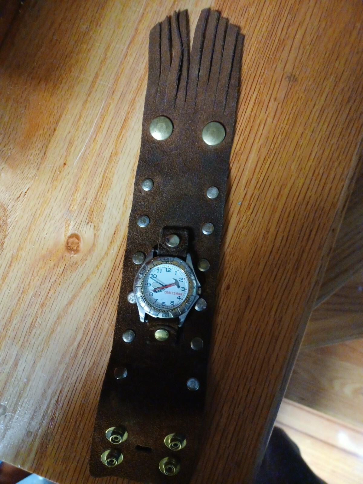 Craftsman Tools By Relic Mens Analog Watch Silver Gold White Dial SUEAD STRAP