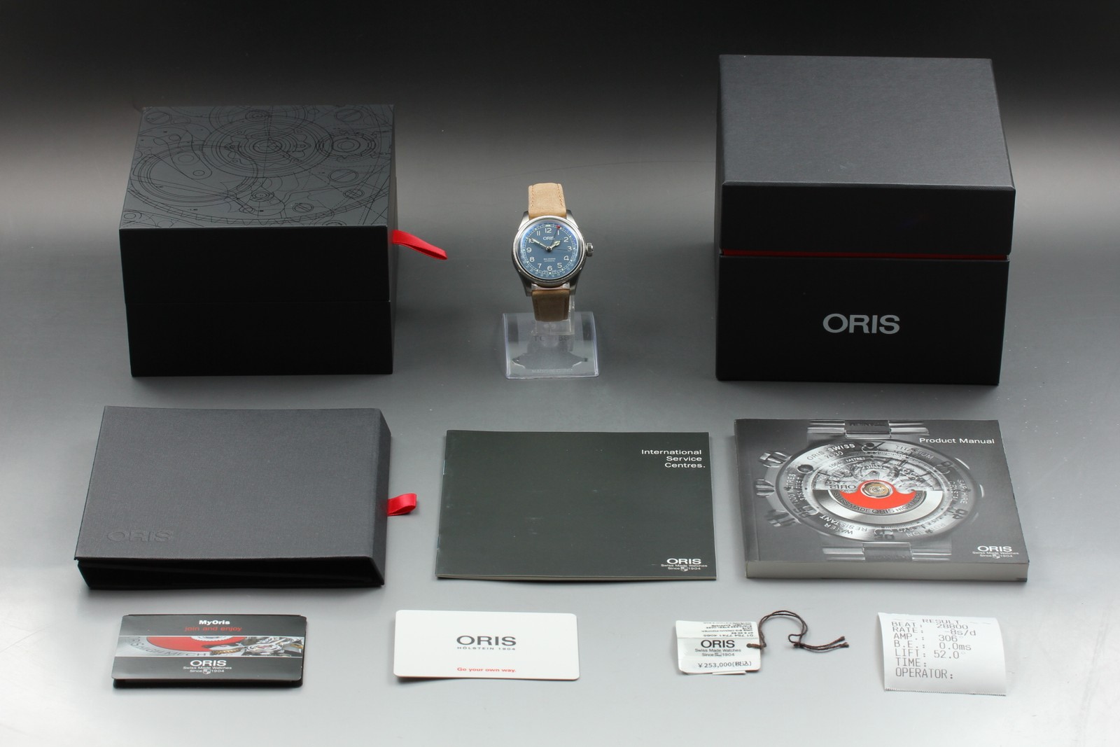 [w/Box, Paper] ORIS Big Crown Pointer Date 7741 Ink Blue Auto Leather Band Watch