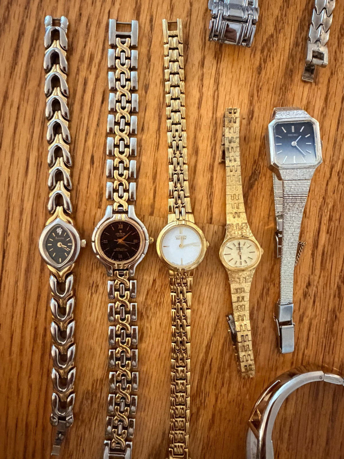 9 pcs GREAT BRANDS Women’s Mixed Lot Wristwatches For Parts OR Repair