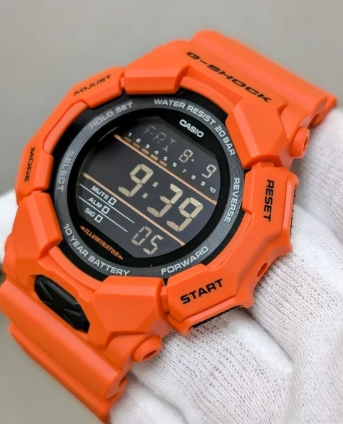 Casio G-Shock GD-010-4D Orange Large Case Long Battery Life Digital Men’s Watch