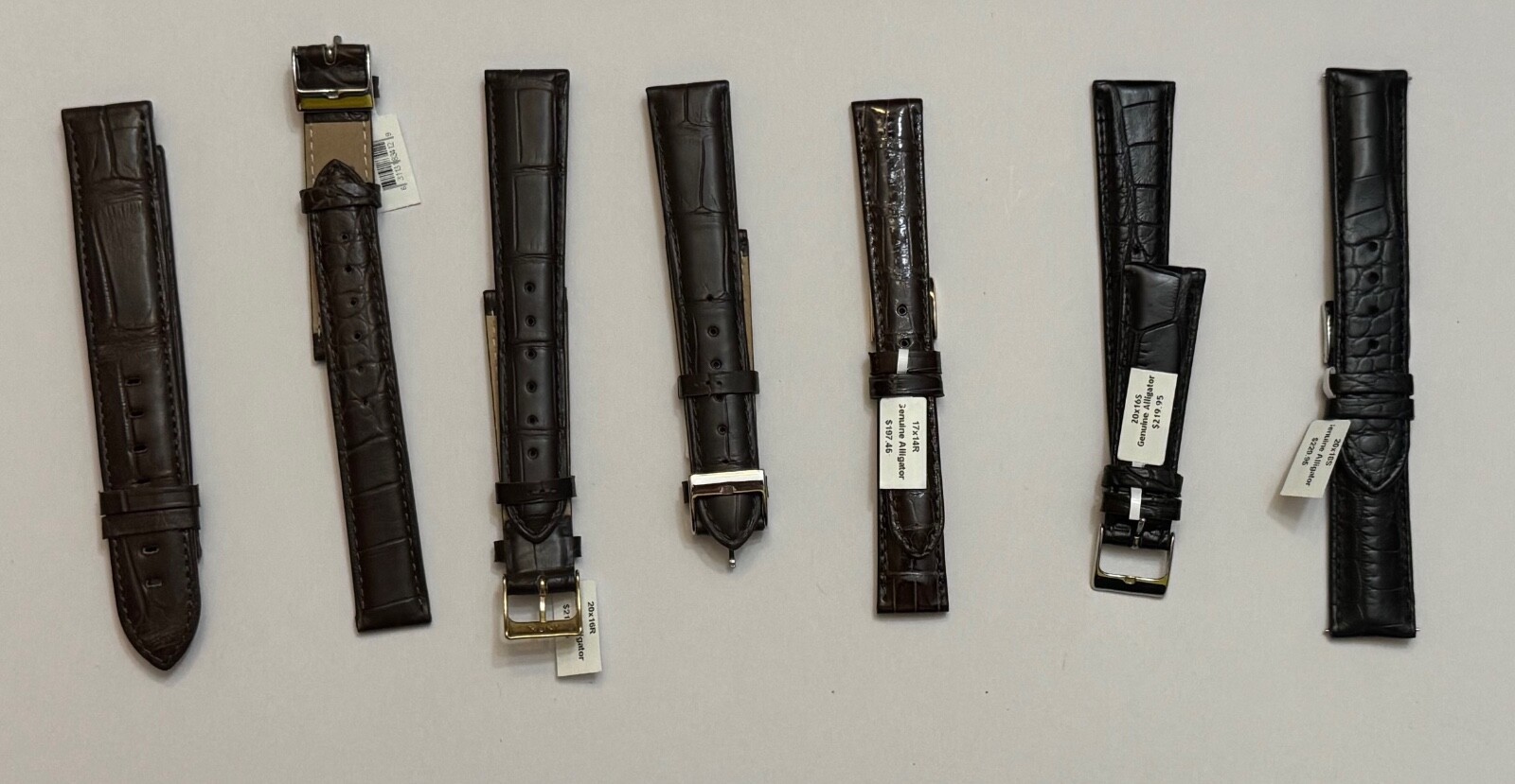 LOUISIANA FARM Padded Alligator Watch Strap Genuine Alligator Leather Fits Rolex