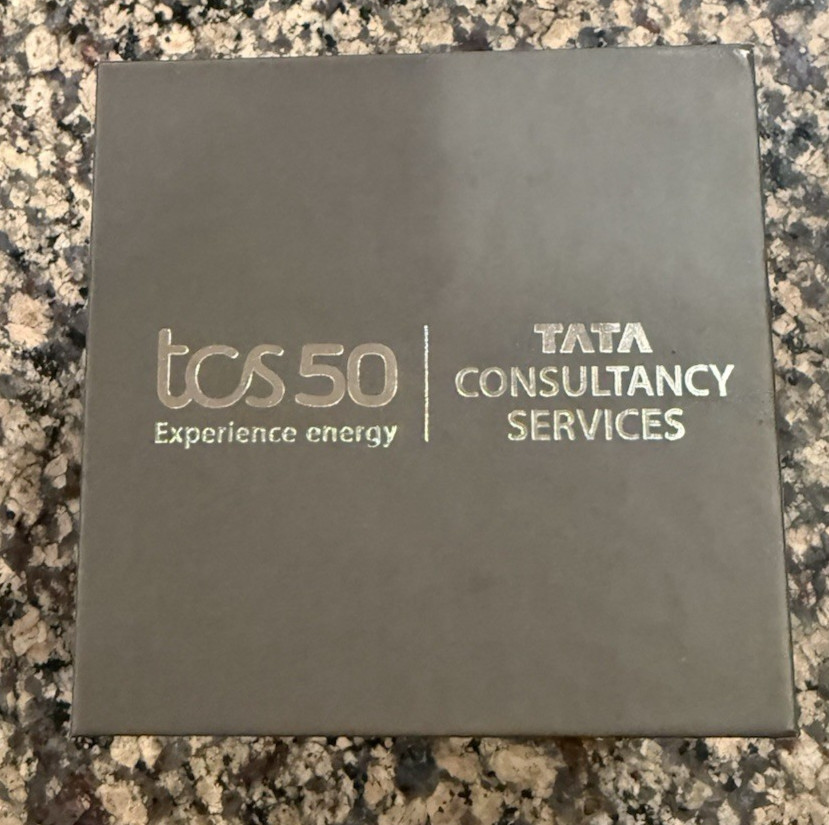 Titan TCS 50 Mens Watch 39mm Silver Tone Brown Leather Date 1812SAA