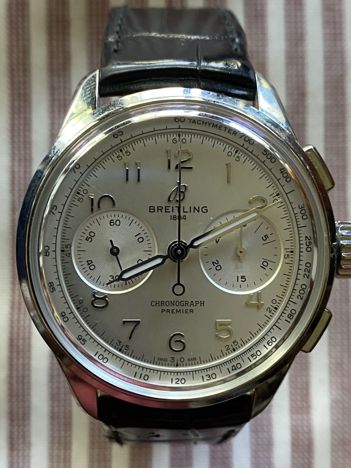 Breitling 1884 Chronograph Premier Automatic Wristwatch Swiss Made VGC
