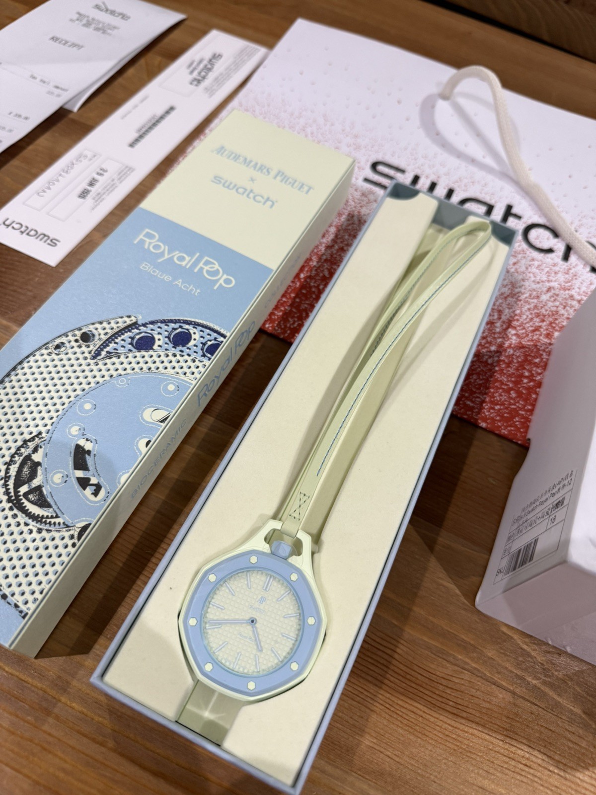 Audemars Piguet X Swatch Royal Pop BLAUE ACHT AP Royal Oak BRAND NEW WITH STRAP!