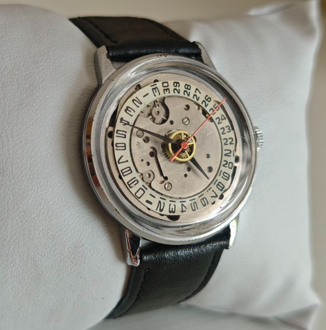 Wristwatch Raketa Skeleton Vintage Steampunk Style Soviet