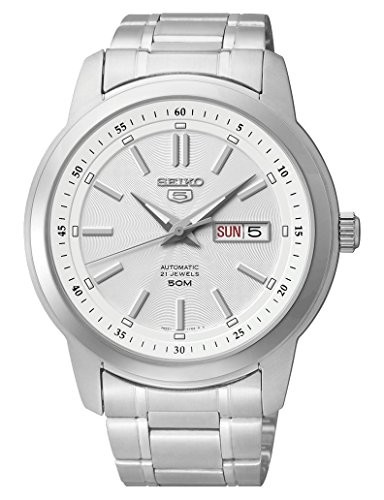 Seiko 5 SNKM83K1 Men’s Automatic Stainless Steel Watch 44mm Day-Date New