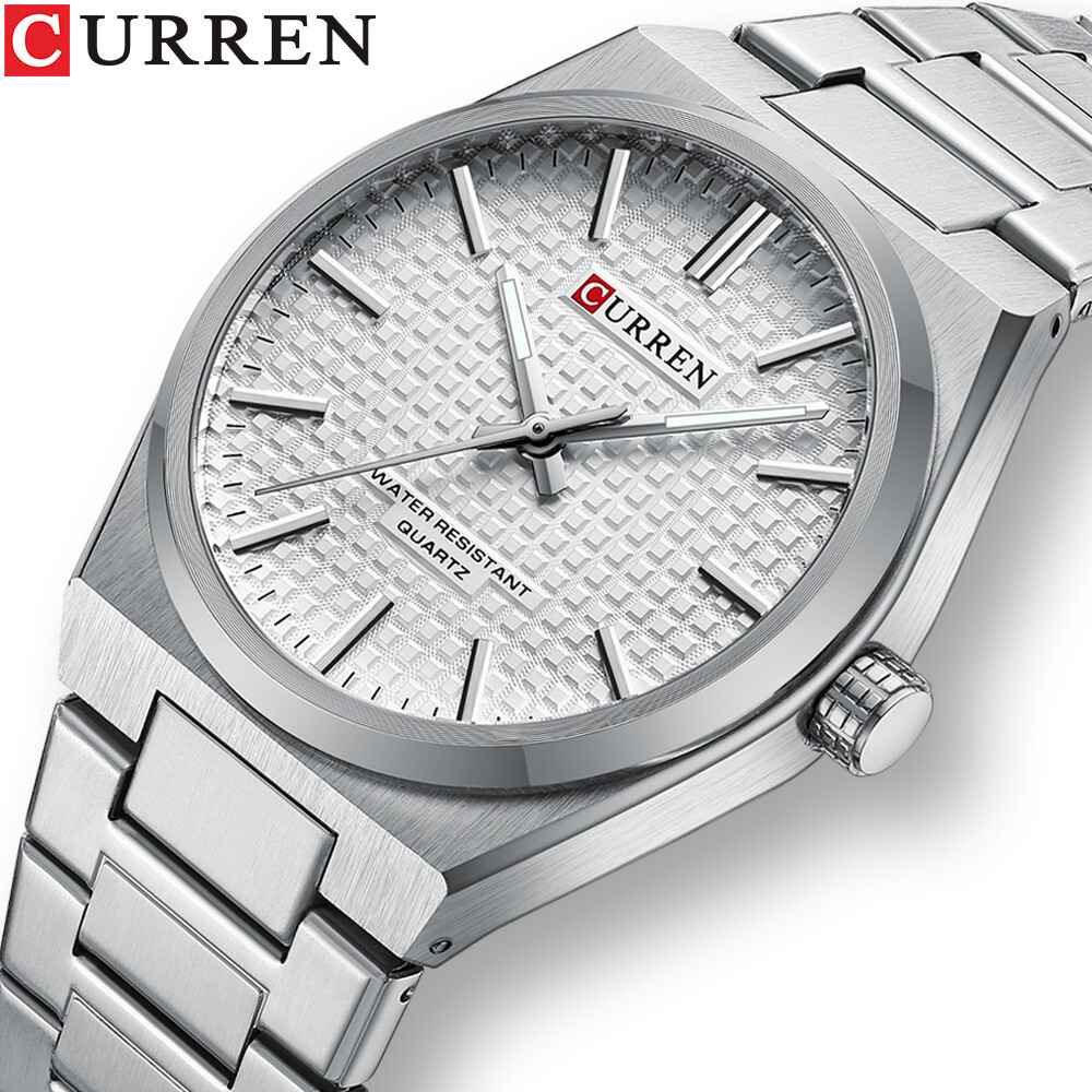 CURREN Men Quartz Watch Luxury Steel Wristwatch Luminous Sport Watch Males Watch