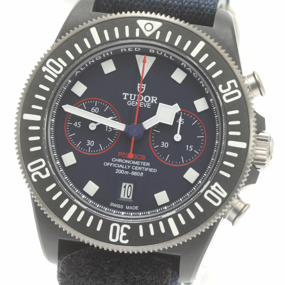 TUDOR WATCH 25807KN PELAGOS FXD RED BULL RACING CHRONOGRAPH AUTOMATIC NAVY MEN’S