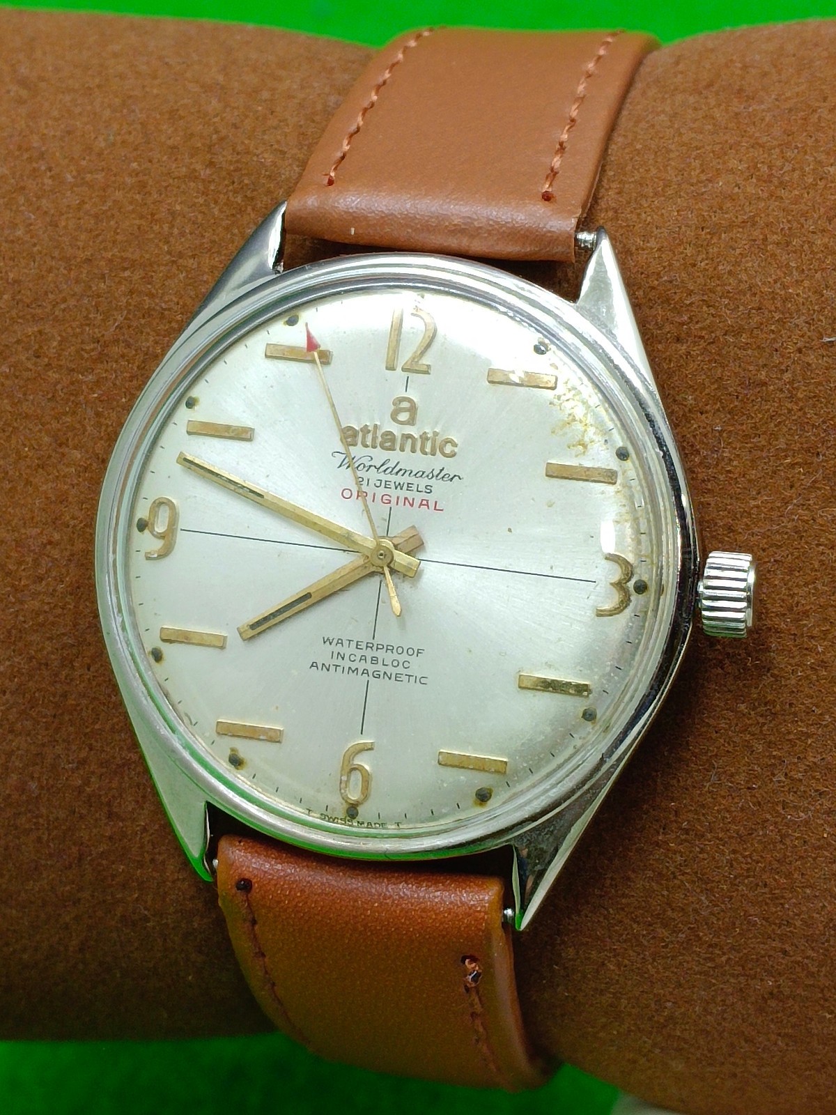 vintage Atlantic Worldmaster Original watch 21 Jewels Mechanical Manual