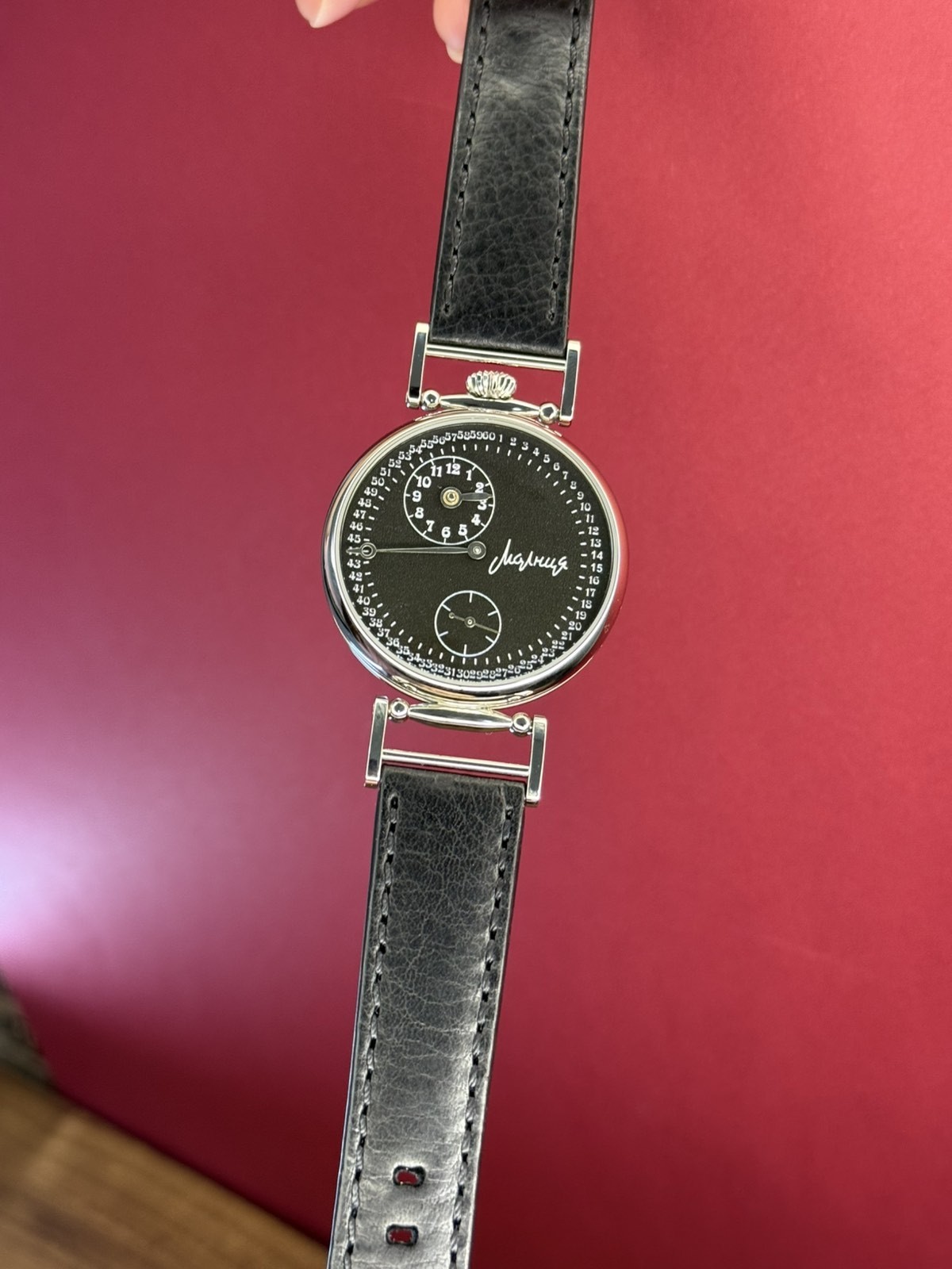 Vintage Molniya Watch Regulator Mechanical Wrist Russian Men USSR Molnja Rare 60