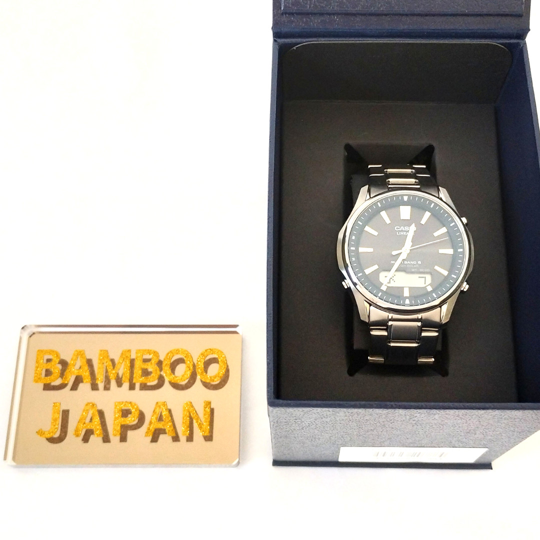 CASIO LINEAGE LCW-M100TSE-1AJF Solar Radio Titanium Men Watch LCW-M100TSE-1A