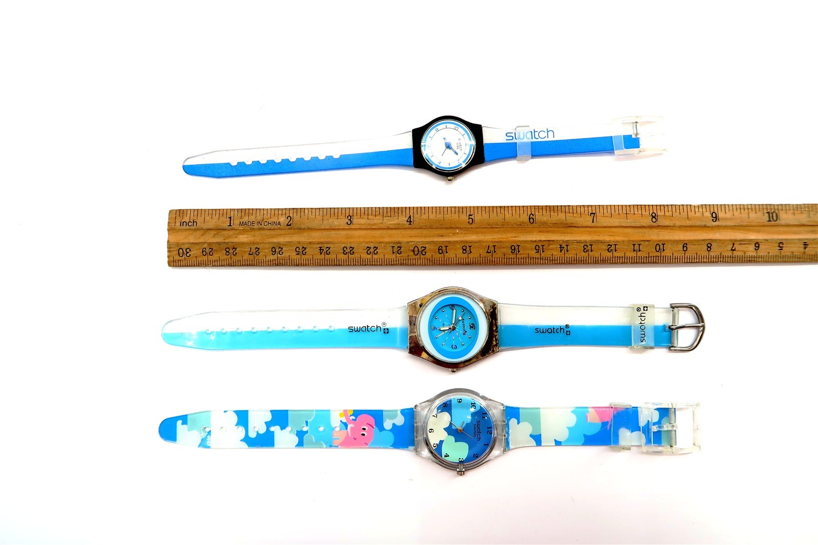 3 New Swatch Watches UNTESTED SOLD AS-IS MINIMOUSE GS901 and 2 Unknowns