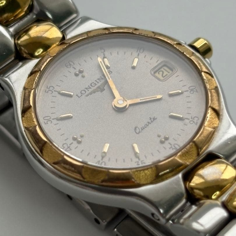 Longines Conquest L1.114.3 Vintage Ladies Quartz Silver Dial Watch New Battery